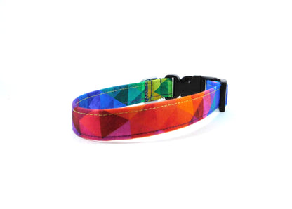 Rainbow Road Dog Collar/ Cat Collar - Charlotte's Pet