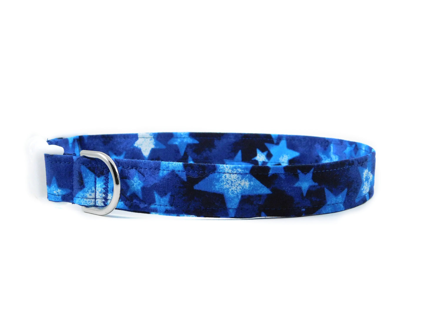 Scattered Blue Stars Dog Collar/ Cat Collar - Charlotte's Pet