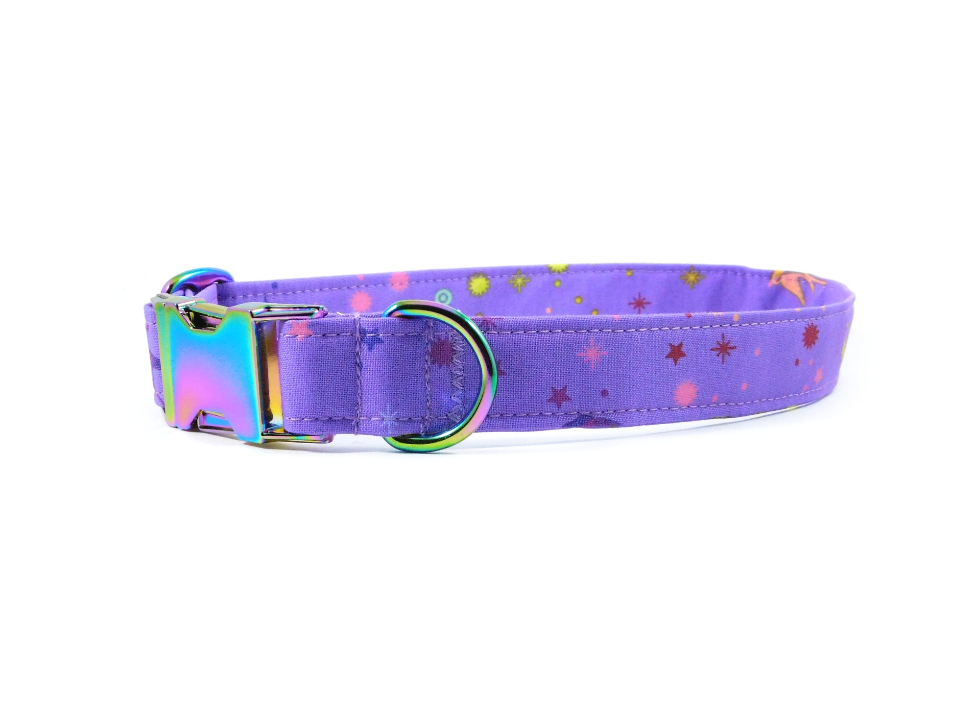 Birds of Summer in Purple Dog Collar/ Cat Collar - Charlotte's Pet