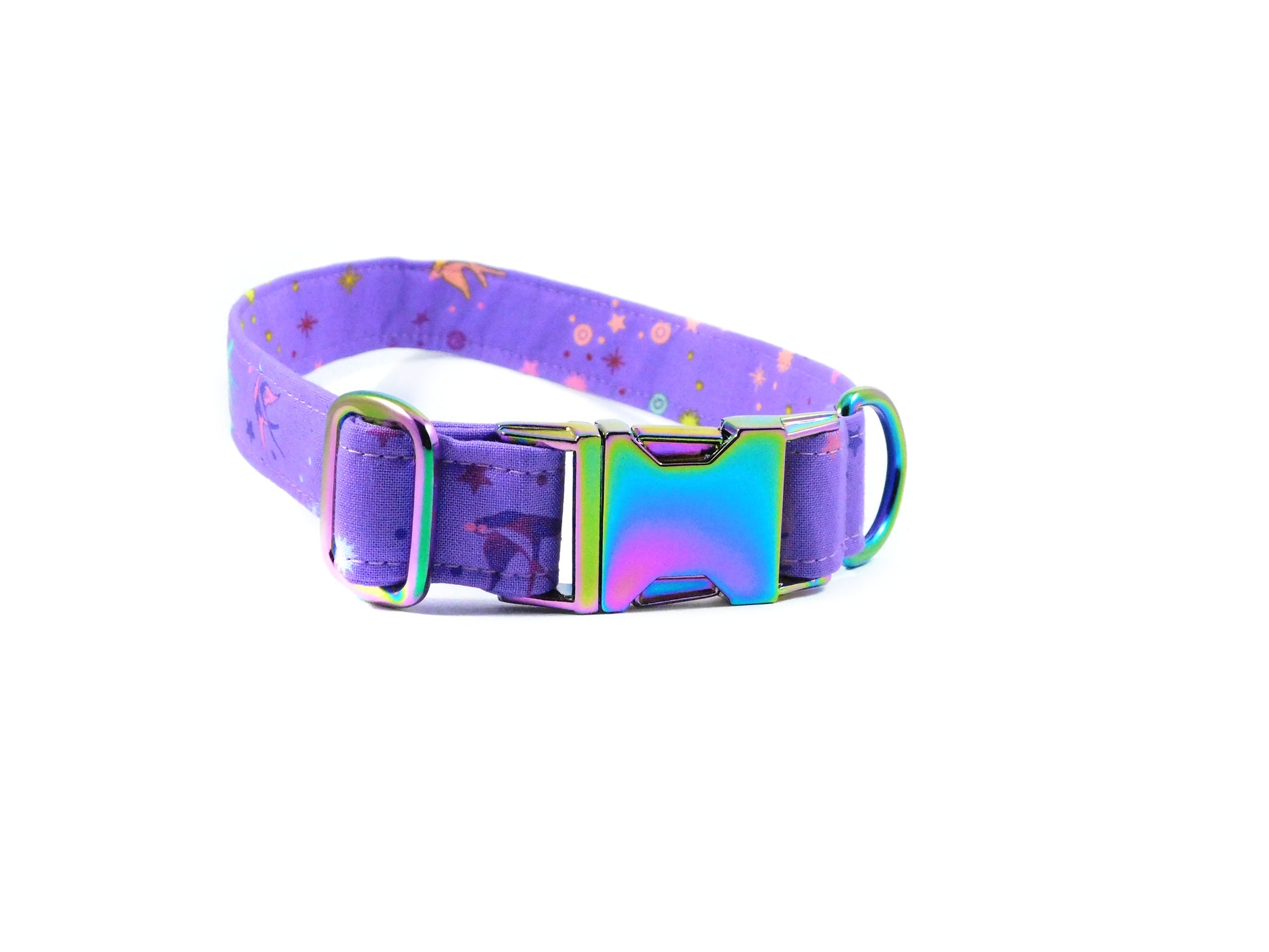 Birds of Summer in Purple Dog Collar/ Cat Collar - Charlotte's Pet