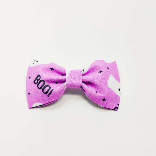 Purple Ghosts Dog & Cat Bow Tie/ Collar Flower