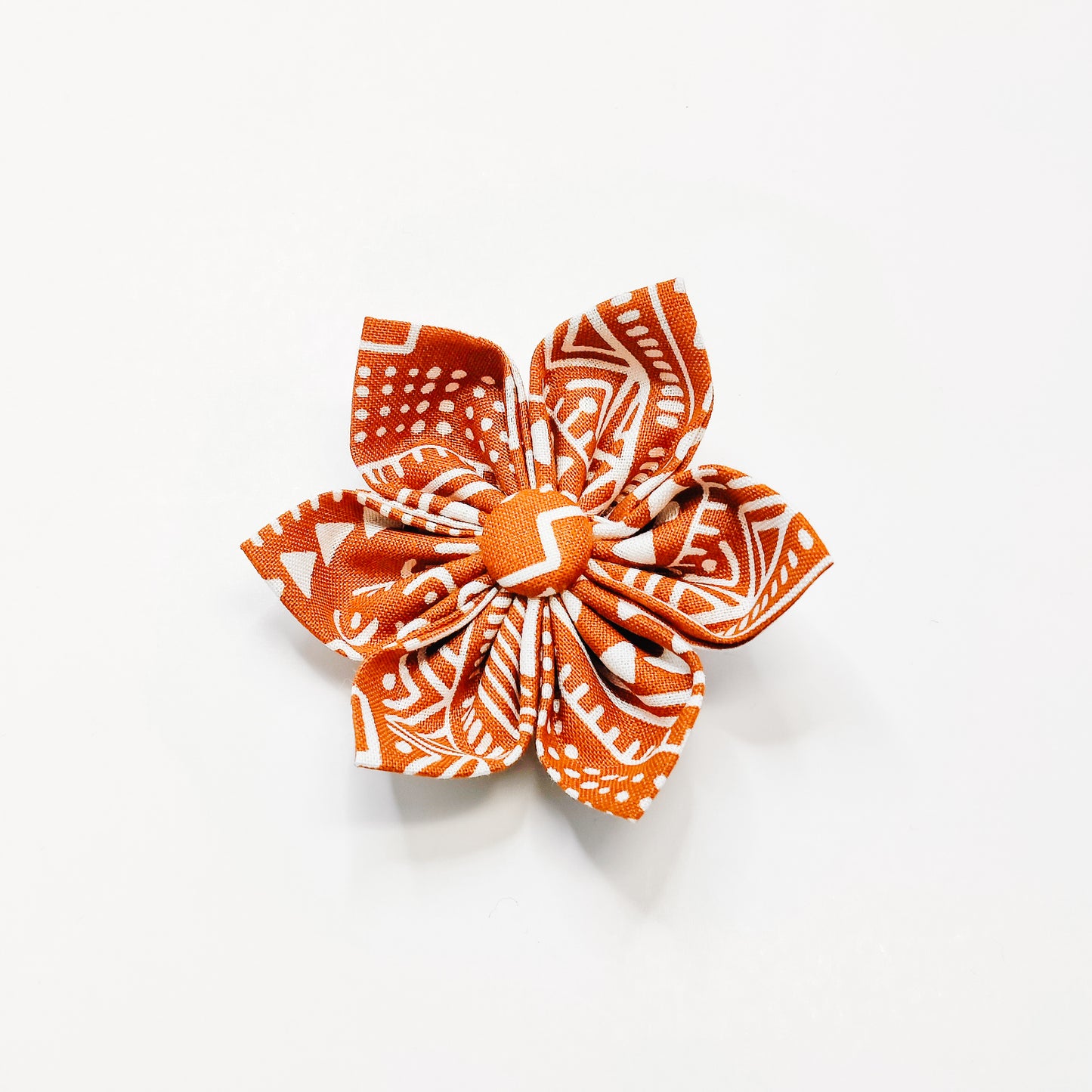 Rust Moroccan Dog & Cat Bow Tie/ Collar Flower