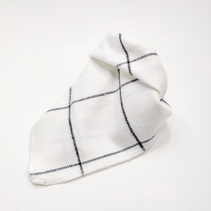 White Window Pane Dog Bandana & Cat Bandana