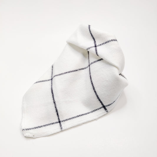 White Window Pane Dog Bandana & Cat Bandana