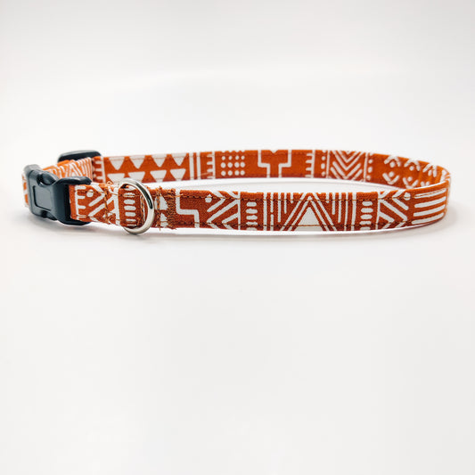 Rust Moroccan Dog Collar/ Cat Collar