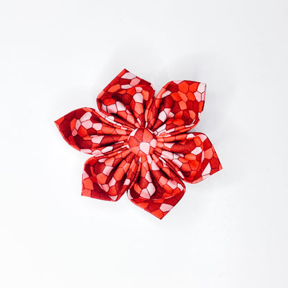 Red Stones Dog & Cat Bow Tie/ Collar Flower