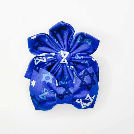 Hanukkah Dog & Cat Bow Tie/ Collar Flower