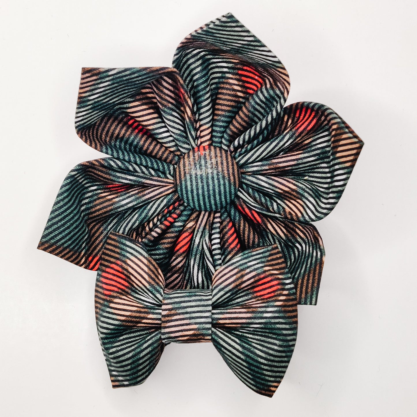 Pawliday Plaid Dog & Cat Bow Tie/ Collar Flower