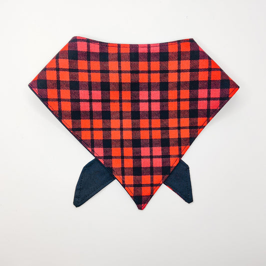 Not Buffalo Plaid Flannel Dog Bandana & Cat Bandana