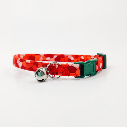Red Stones Dog Collar/ Cat Collar