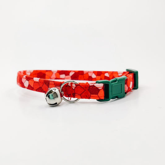 Red Stones Dog Collar/ Cat Collar