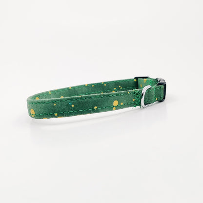 Sweet Dots on Hunter Dog Collar/ Cat Collar