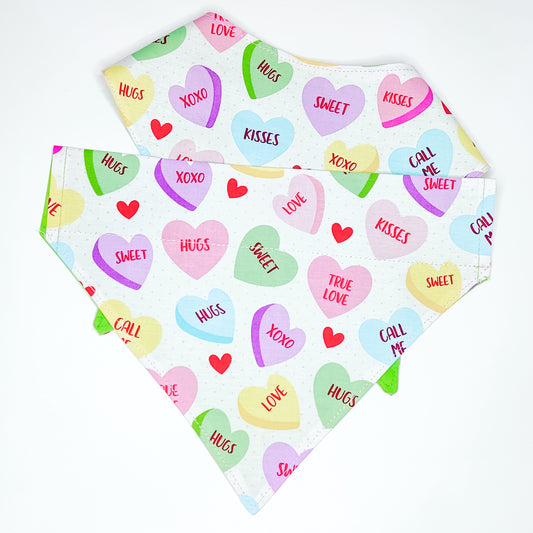 Sweet Hearts Dog Bandana & Cat Bandana