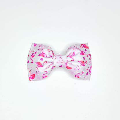 Flamingoes and hearts Dog & Cat Bow Tie/ Collar Flower