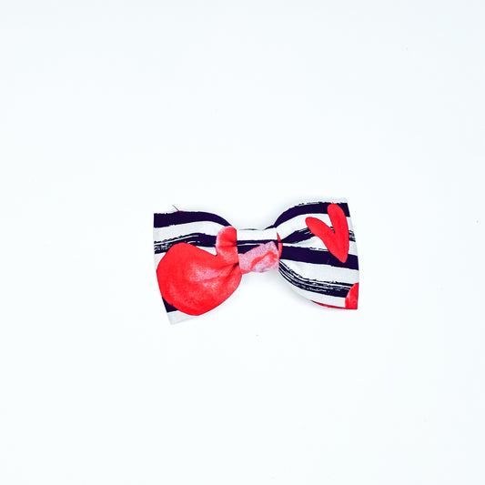 Hearts and Stripes Dog & Cat Bow Tie/ Collar Flower