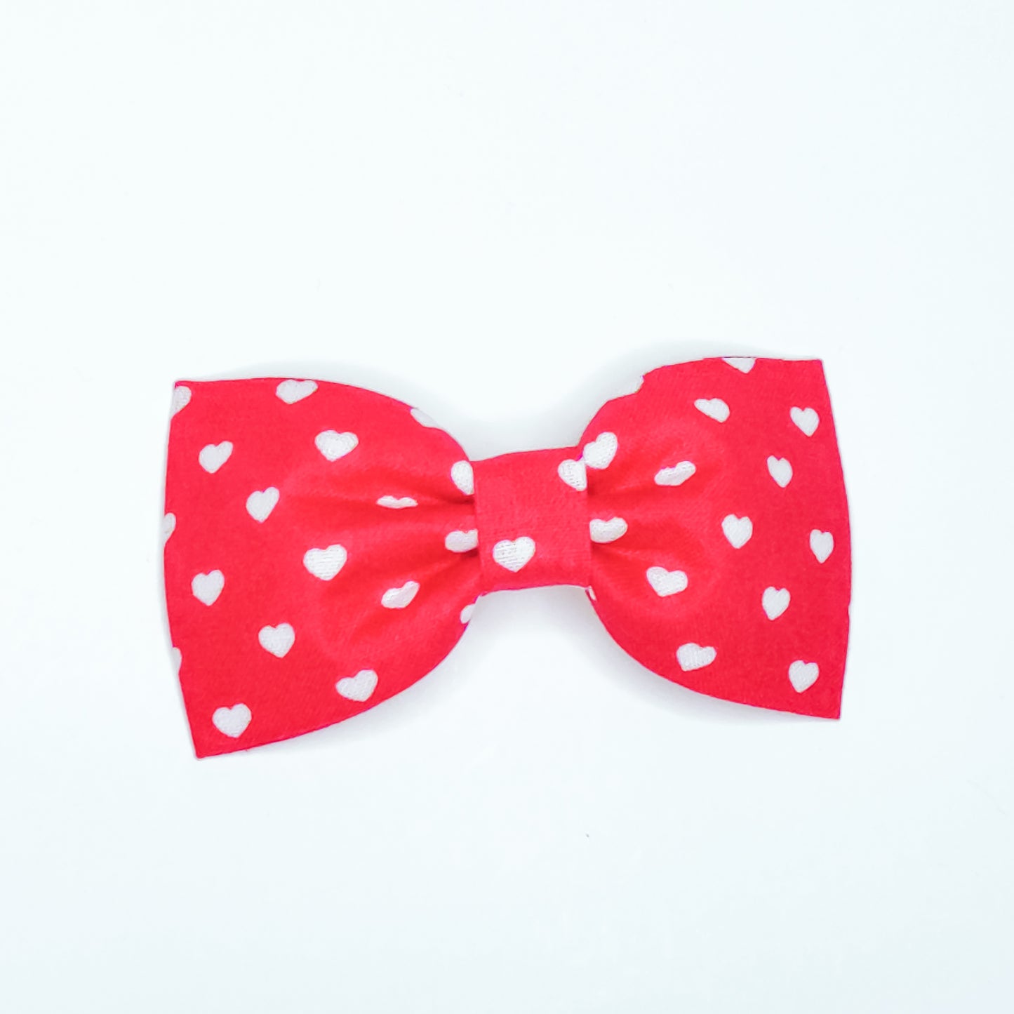 Hearts on Red Dog & Cat Bow Tie/ Collar Flower