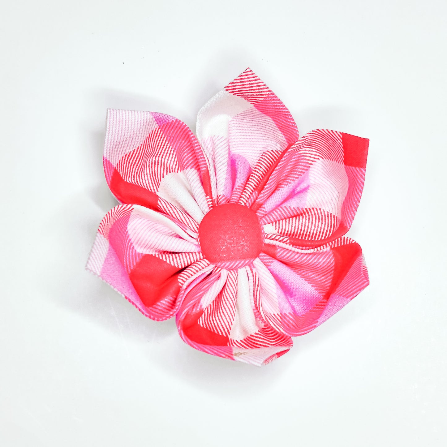 V-day Plaid Dog & Cat Bow Tie/ Collar Flower