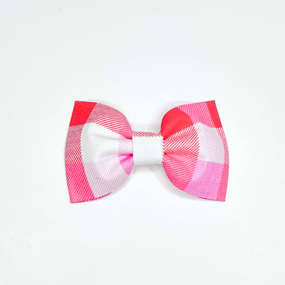 V-day Plaid Dog & Cat Bow Tie/ Collar Flower