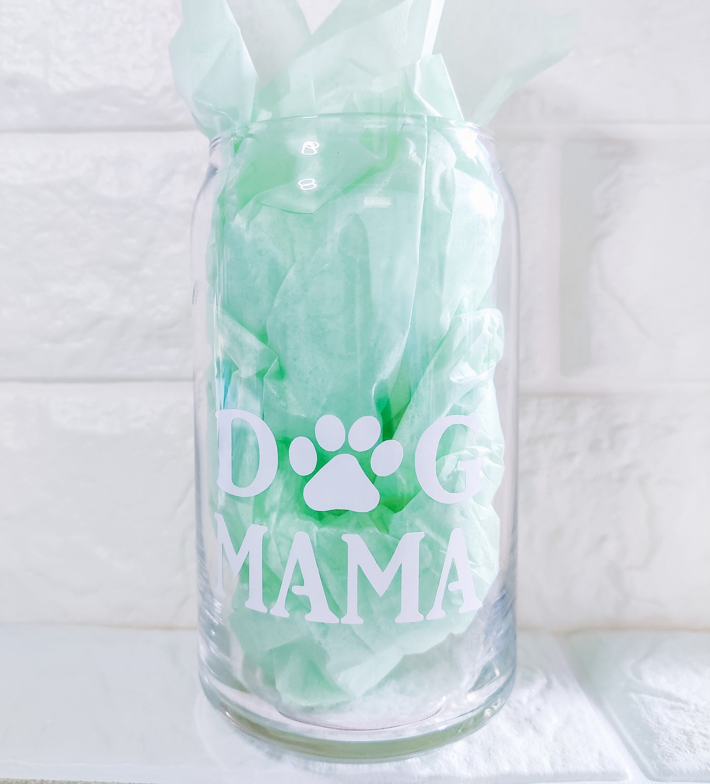 Dog Mama/ Cat Mama Can Glass Cup