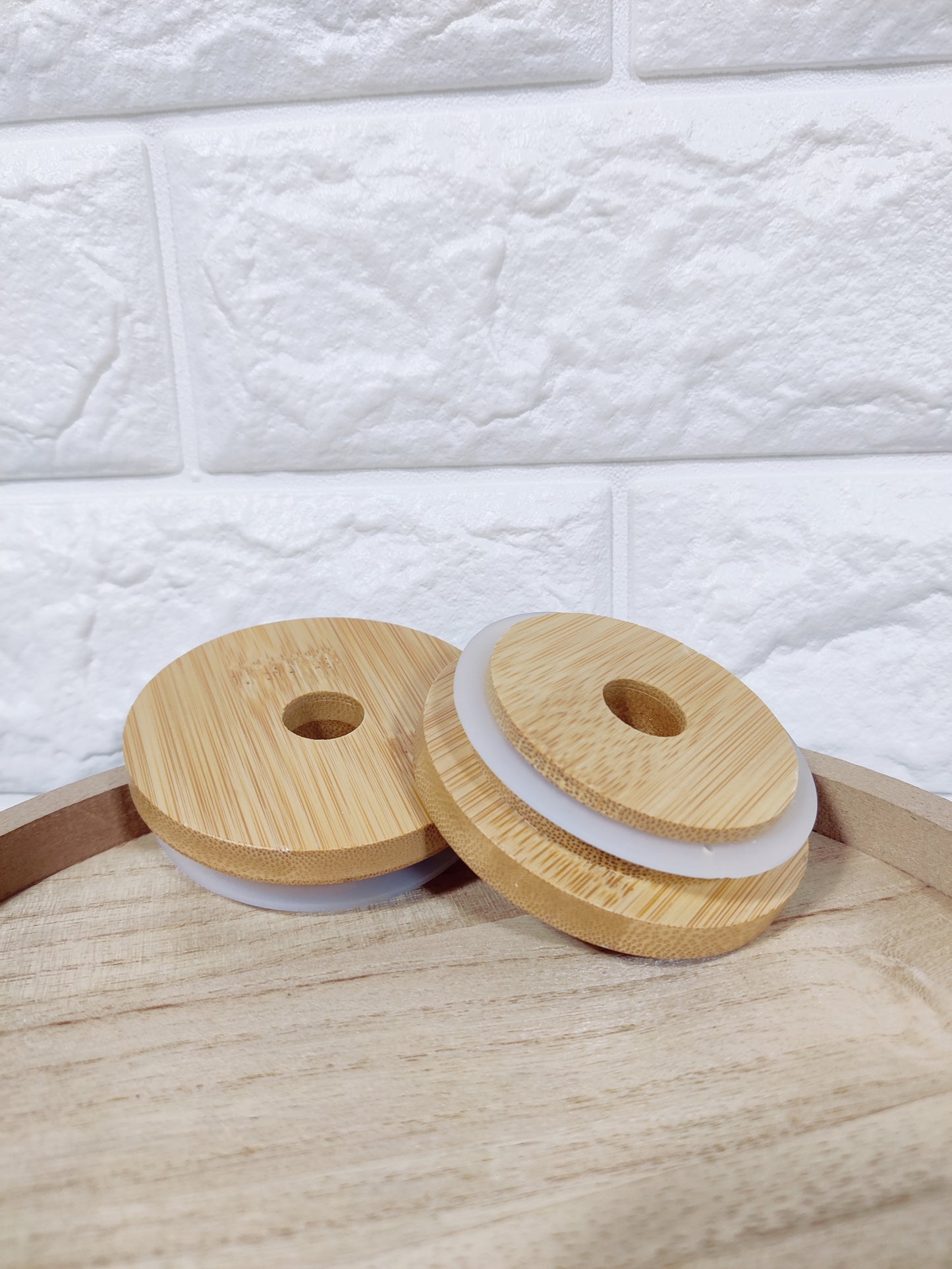 Can Glass Bamboo Lid