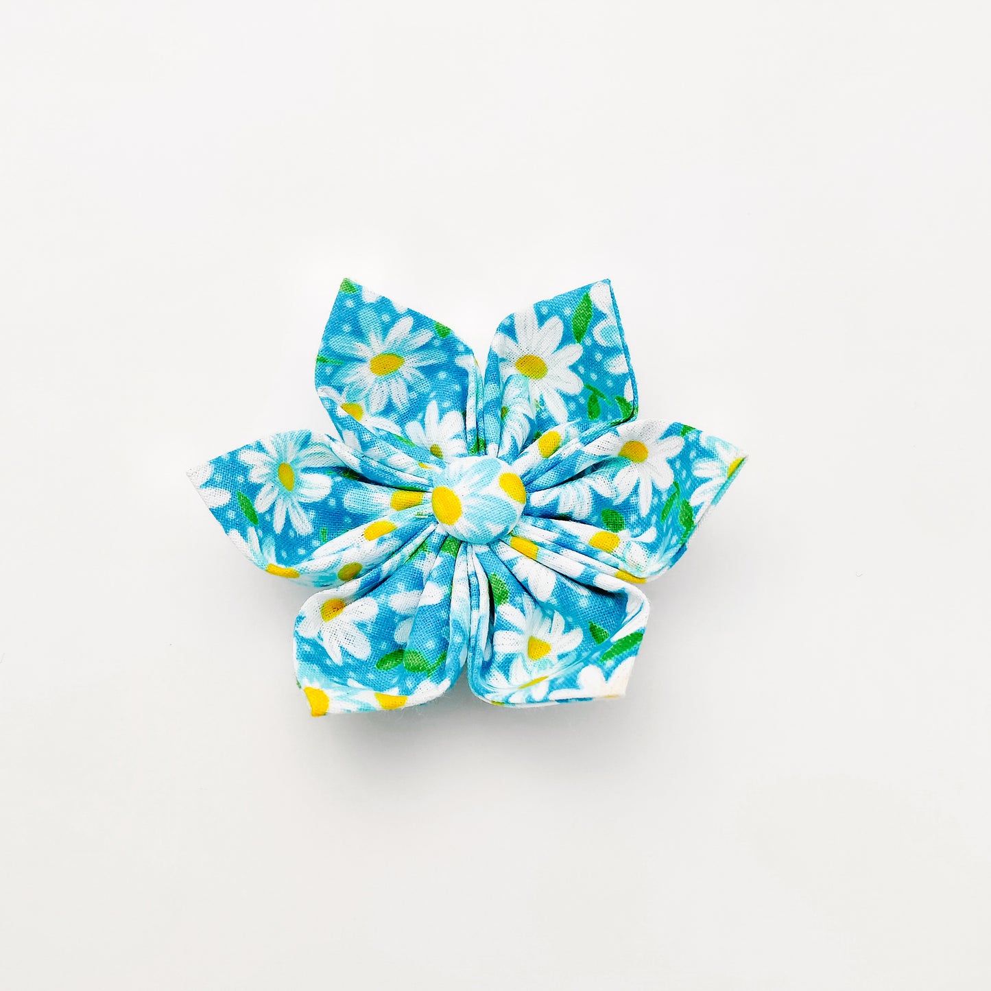 Aqua Daisy Dog & Cat Bow Tie/Collar Flower