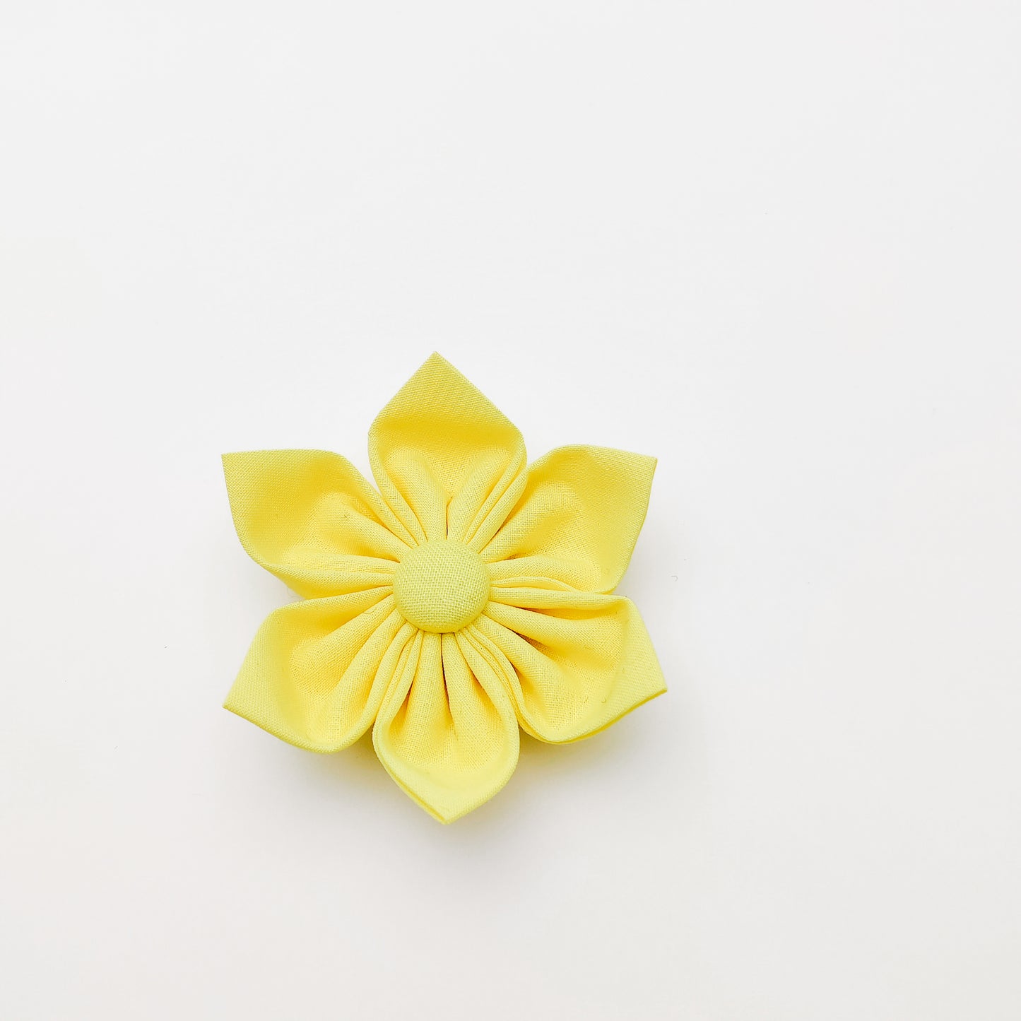 Butter Yellow Dog & Cat Bow Tie/Collar Flower