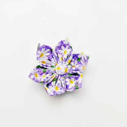 Lavender Daisy Dog & Cat Bow Tie/Collar Flower