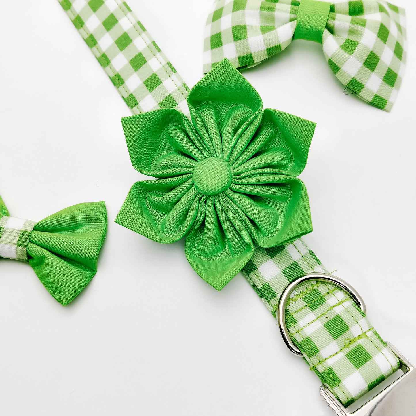 Lime Green Dog & Cat Bow Tie/Collar Flower