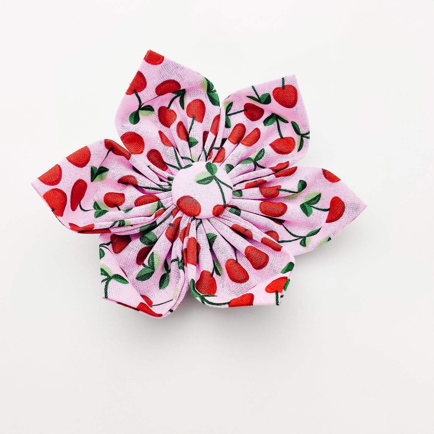 Cherries Dog & Cat Bow Tie/Collar Flower