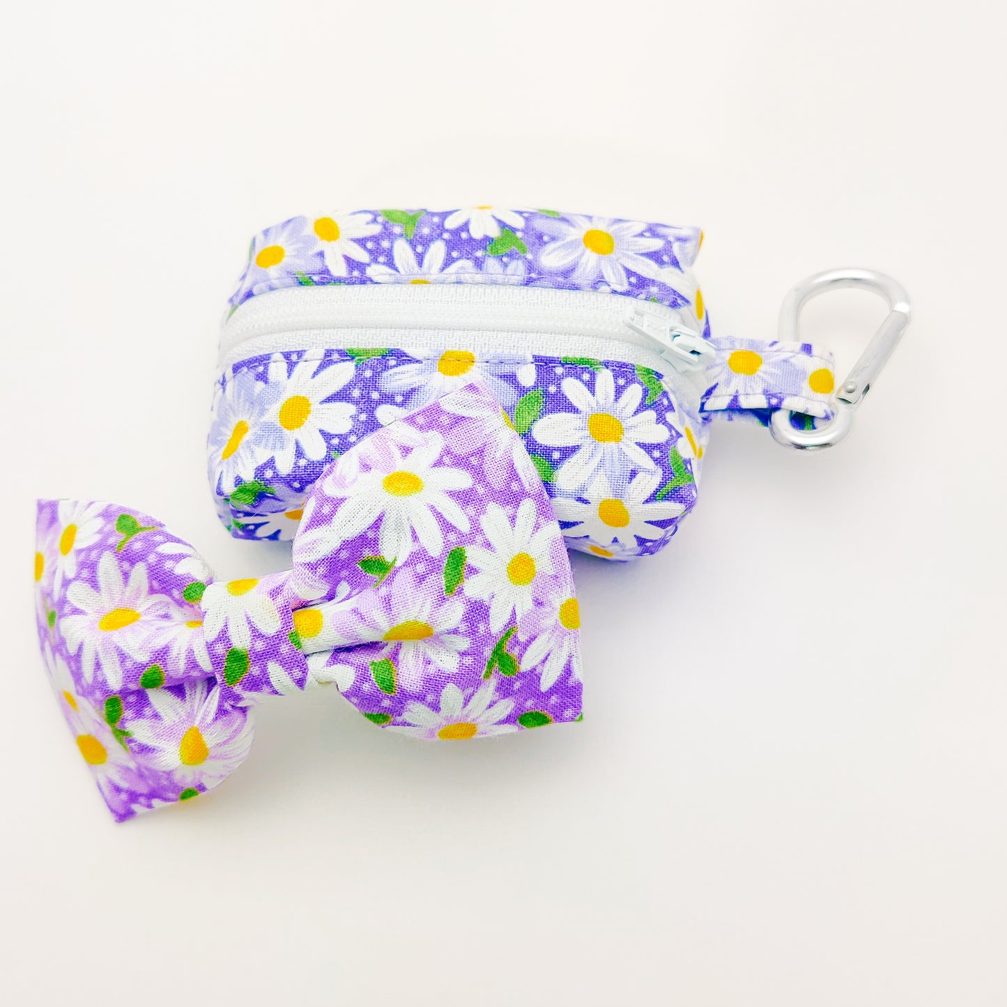 Purple Daisy Waste Bag Dispenser