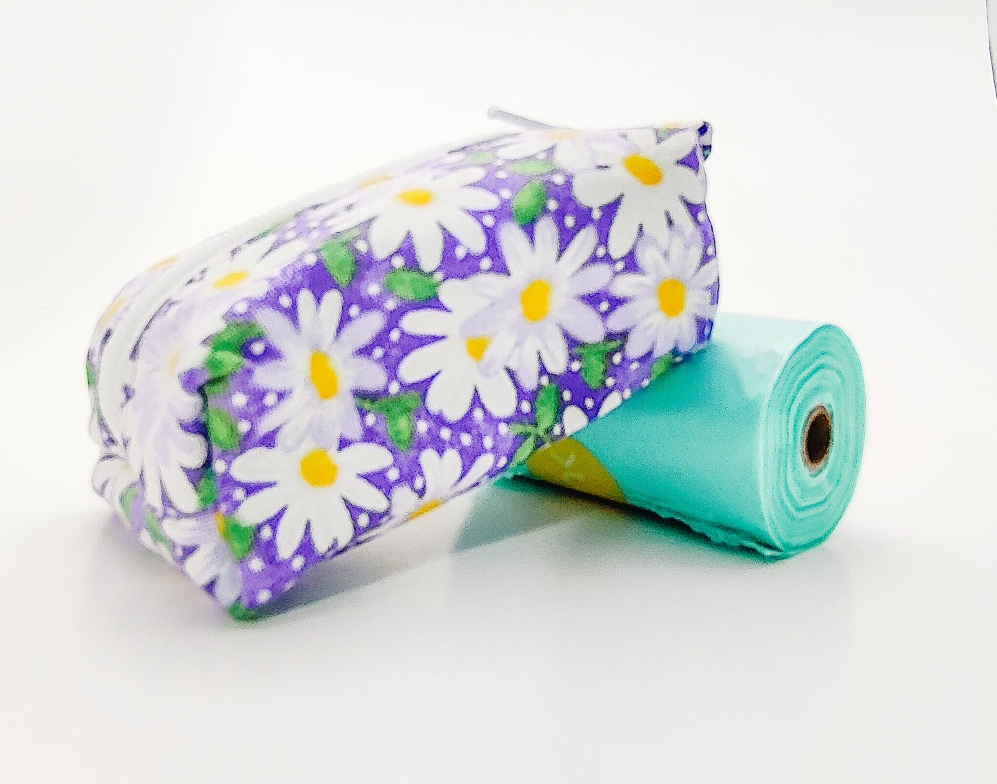 Purple Daisy Waste Bag Dispenser