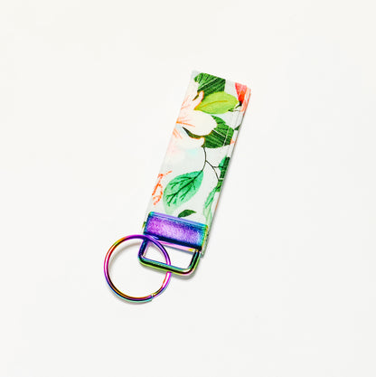Mermaid Floral Key Wristlet