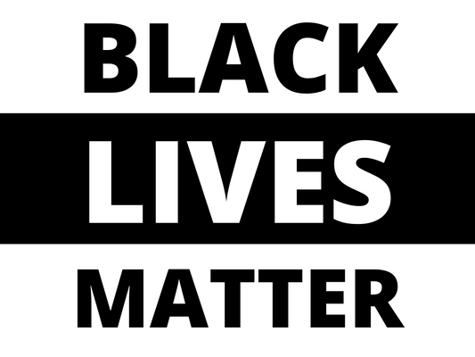 Black Lives Matter yard sign