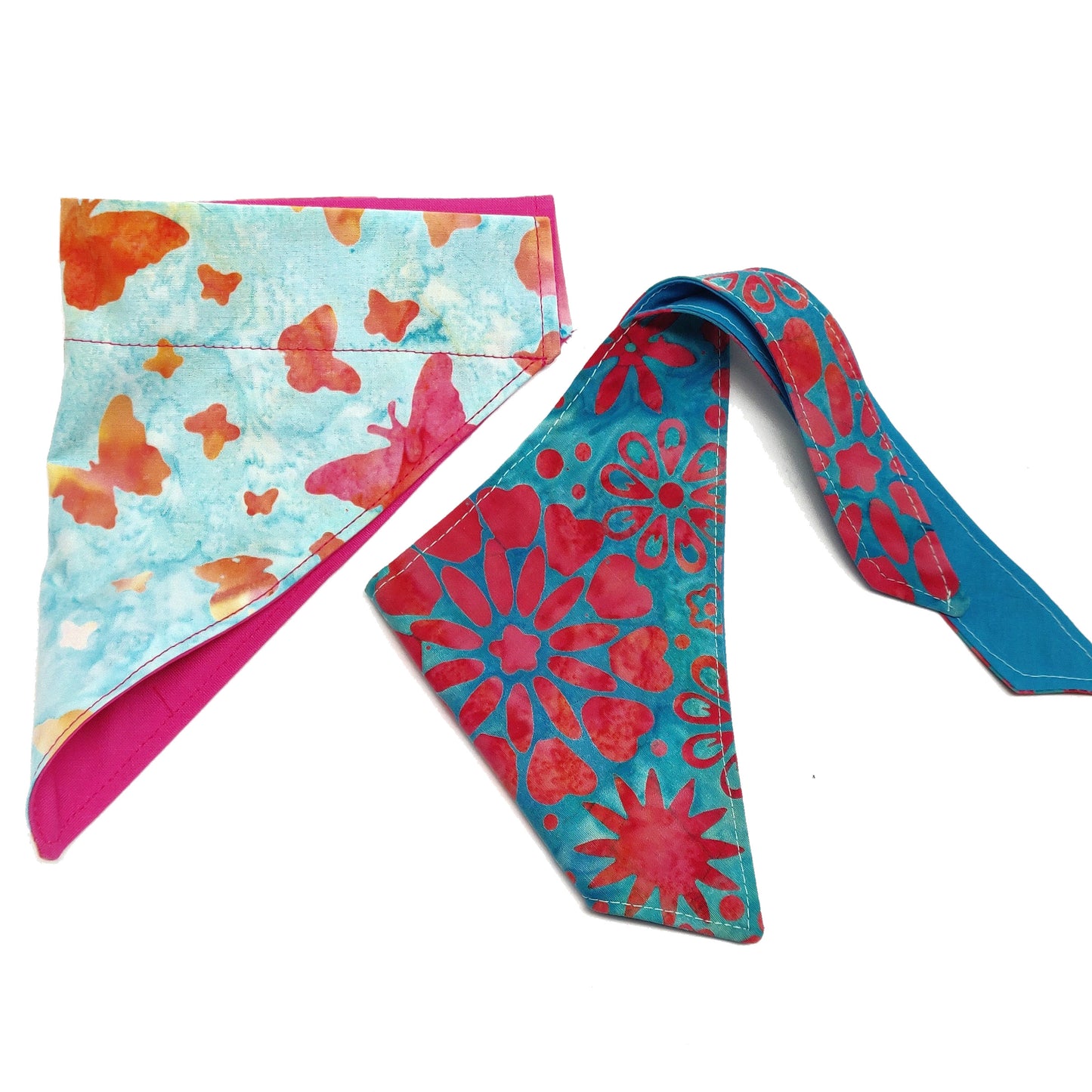 Batik Floral Dog Bandana & Cat Bandana