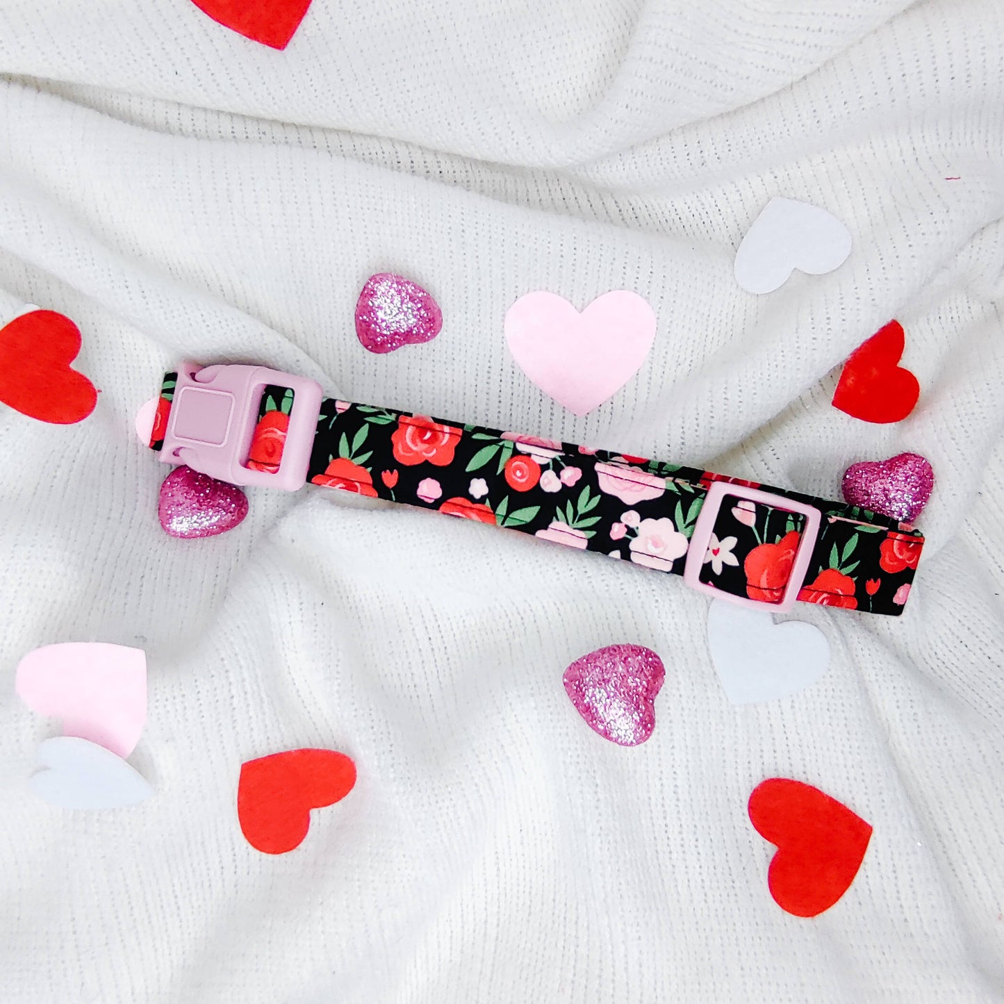 Valentine Floral Dog Collar/ Cat Collar