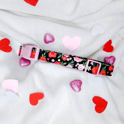 Valentine Floral Dog Collar/ Cat Collar