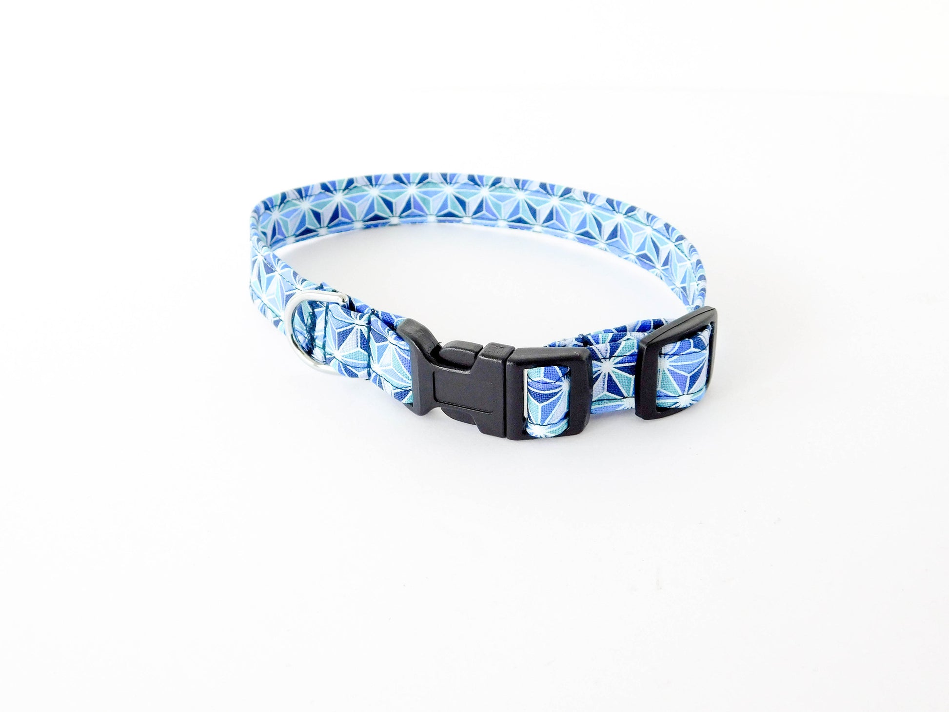 Blue Geotriangle Collar - Charlotte's Pet