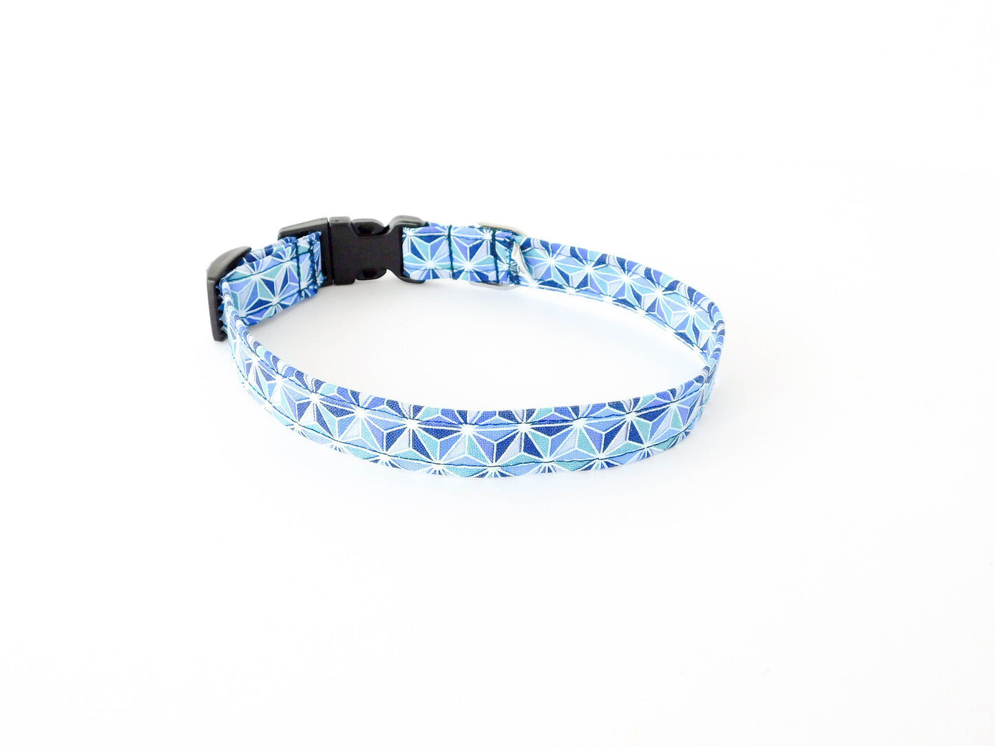 Blue Geotriangle Collar - Charlotte's Pet