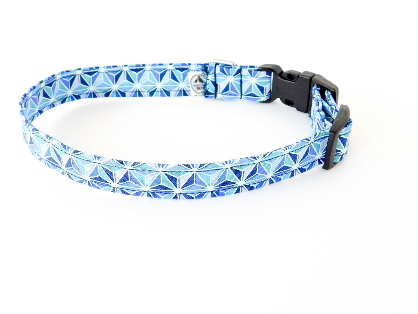 Blue Geotriangle Collar - Charlotte's Pet