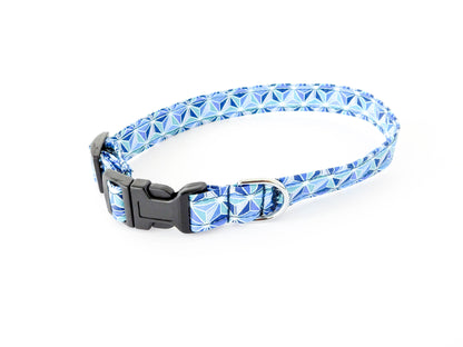 Blue Geotriangle Collar - Charlotte's Pet