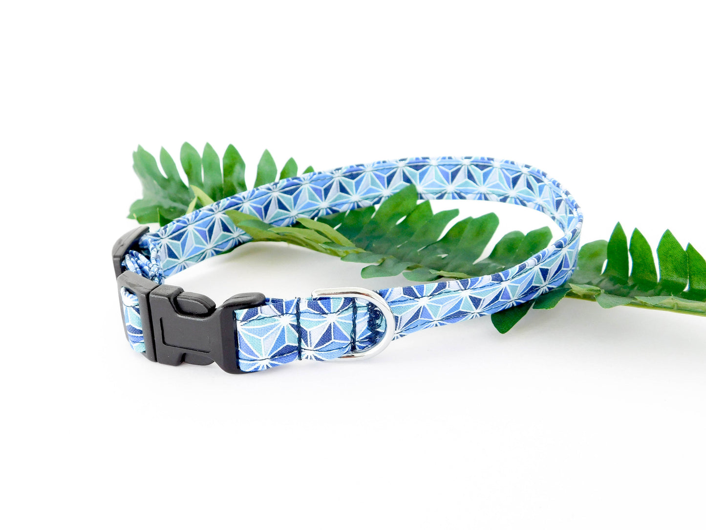 Blue Geotriangle Collar - Charlotte's Pet