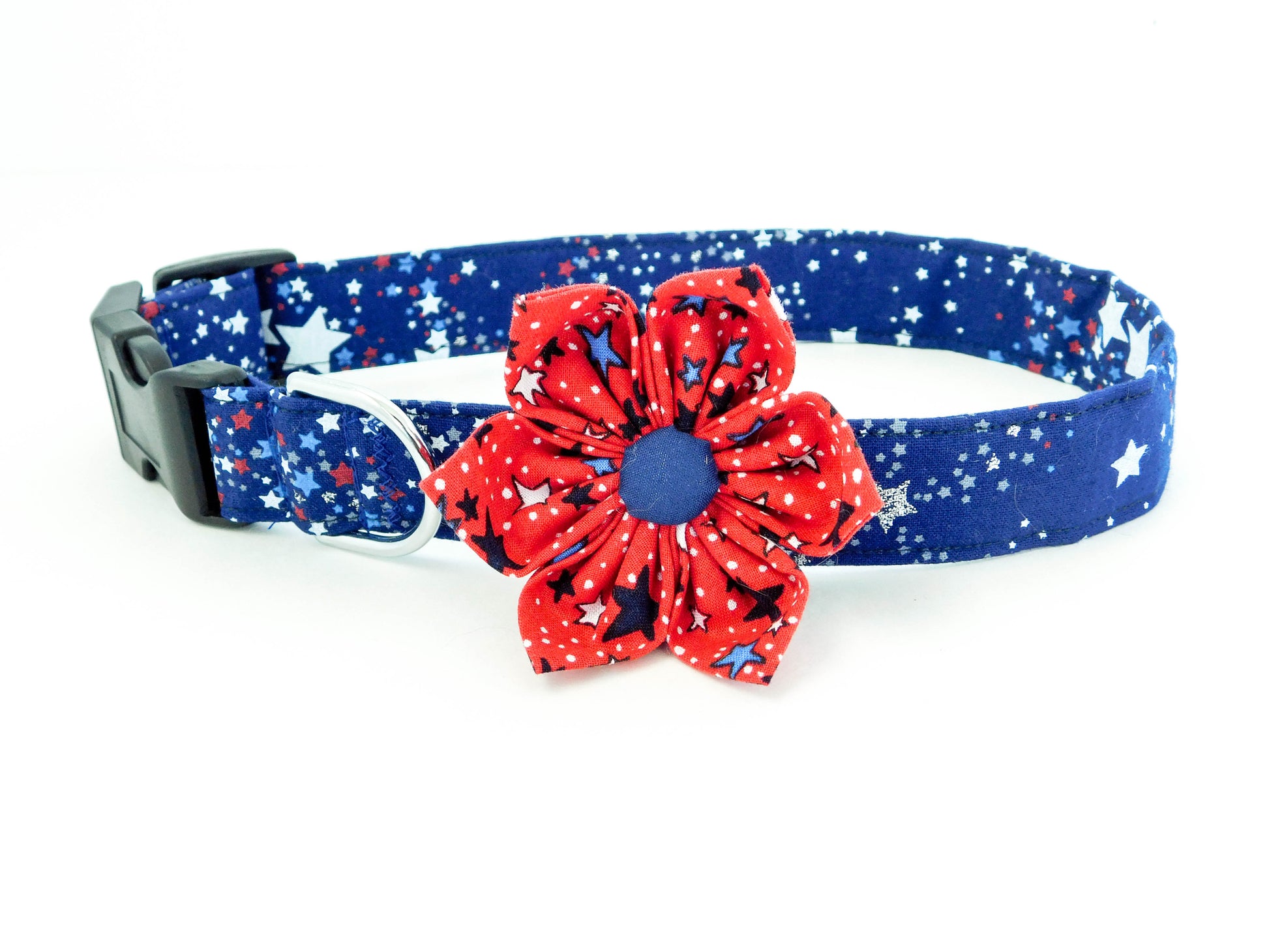 Navy Blue Stars Collar - Charlotte's Pet