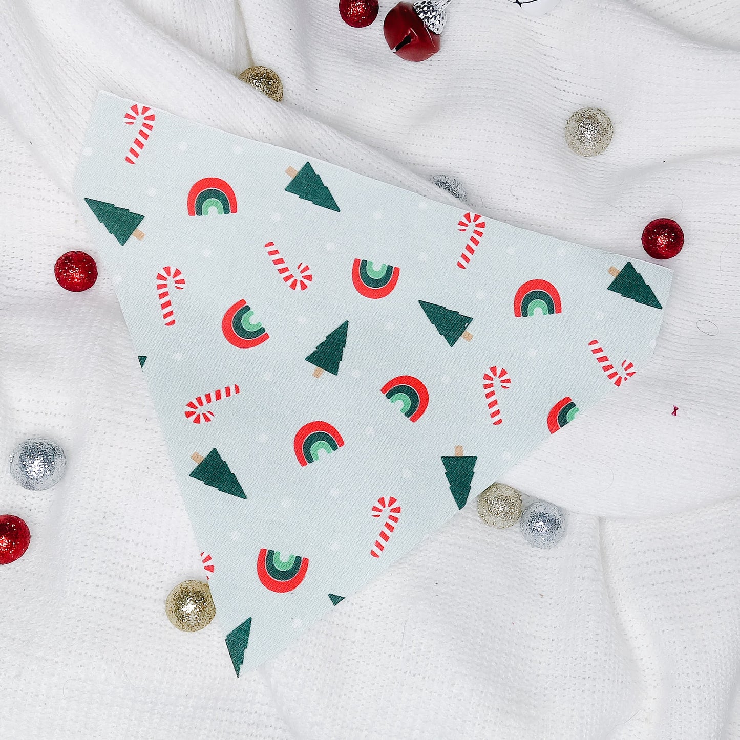 Christmas Rainbows Dog Bandana & Cat Bandana