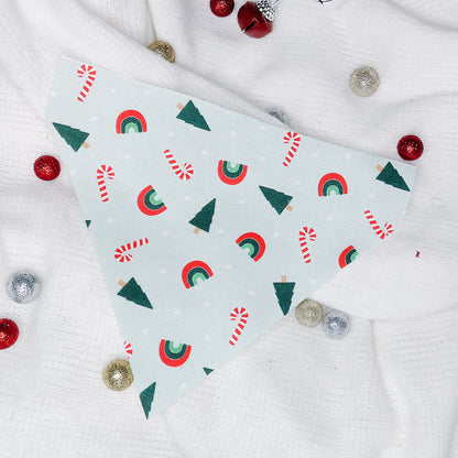Christmas Rainbows Dog Bandana & Cat Bandana