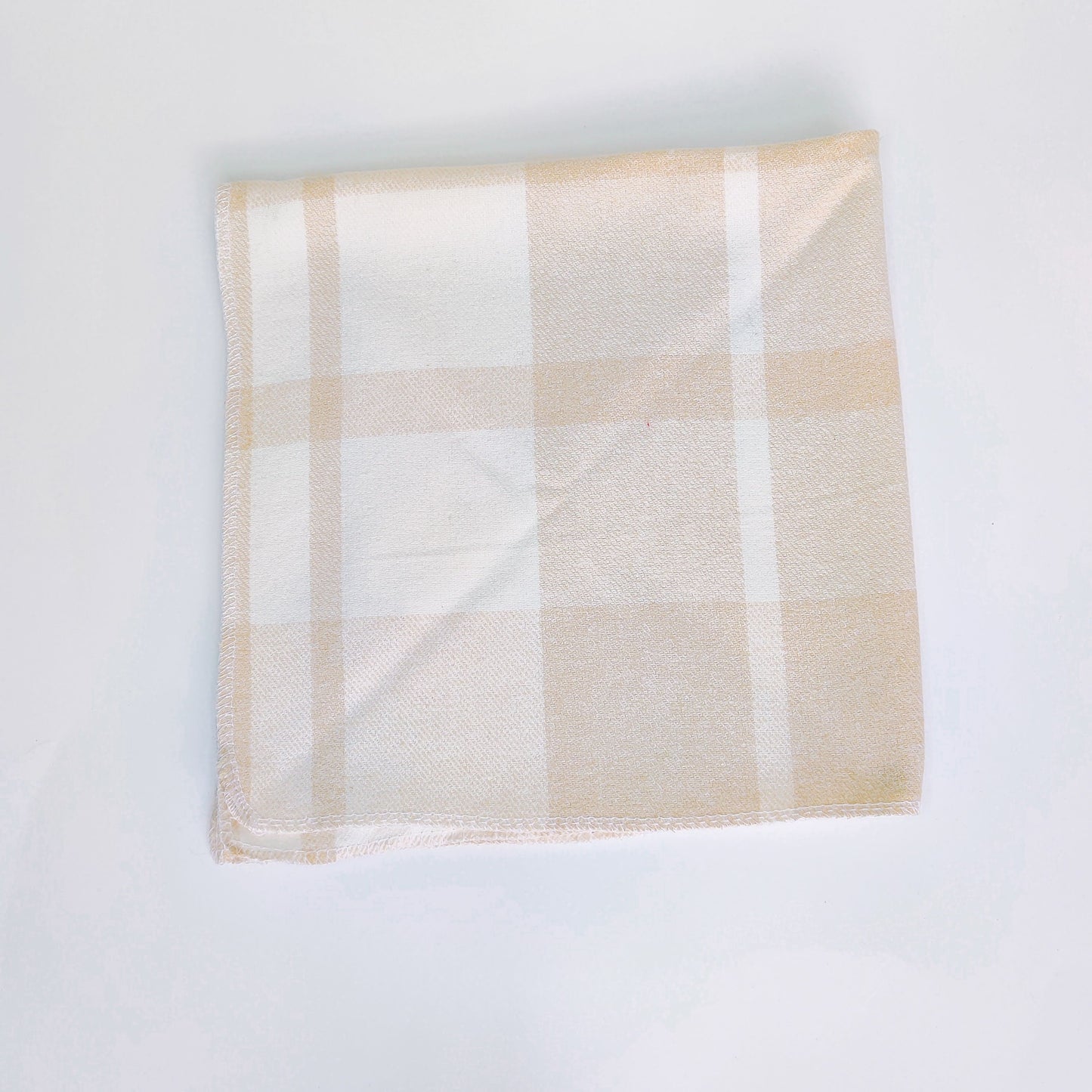 Cream Plaid Dog Bandana & Cat Bandana