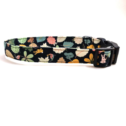 Fall Critters and Leaves Dog Collar/ Cat Collar