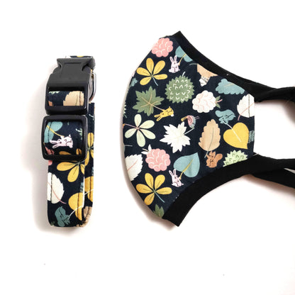 Fall Critters and Leaves Dog Collar/ Cat Collar