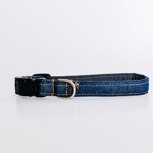 Denim Dog Collar/ Cat Collar