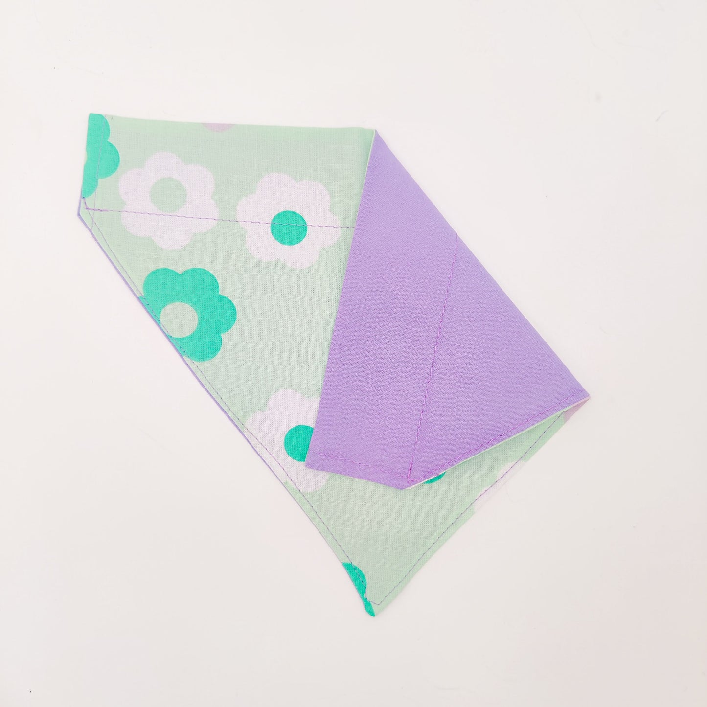 Green Groovy Daisies Dog Bandana & Cat Bandana
