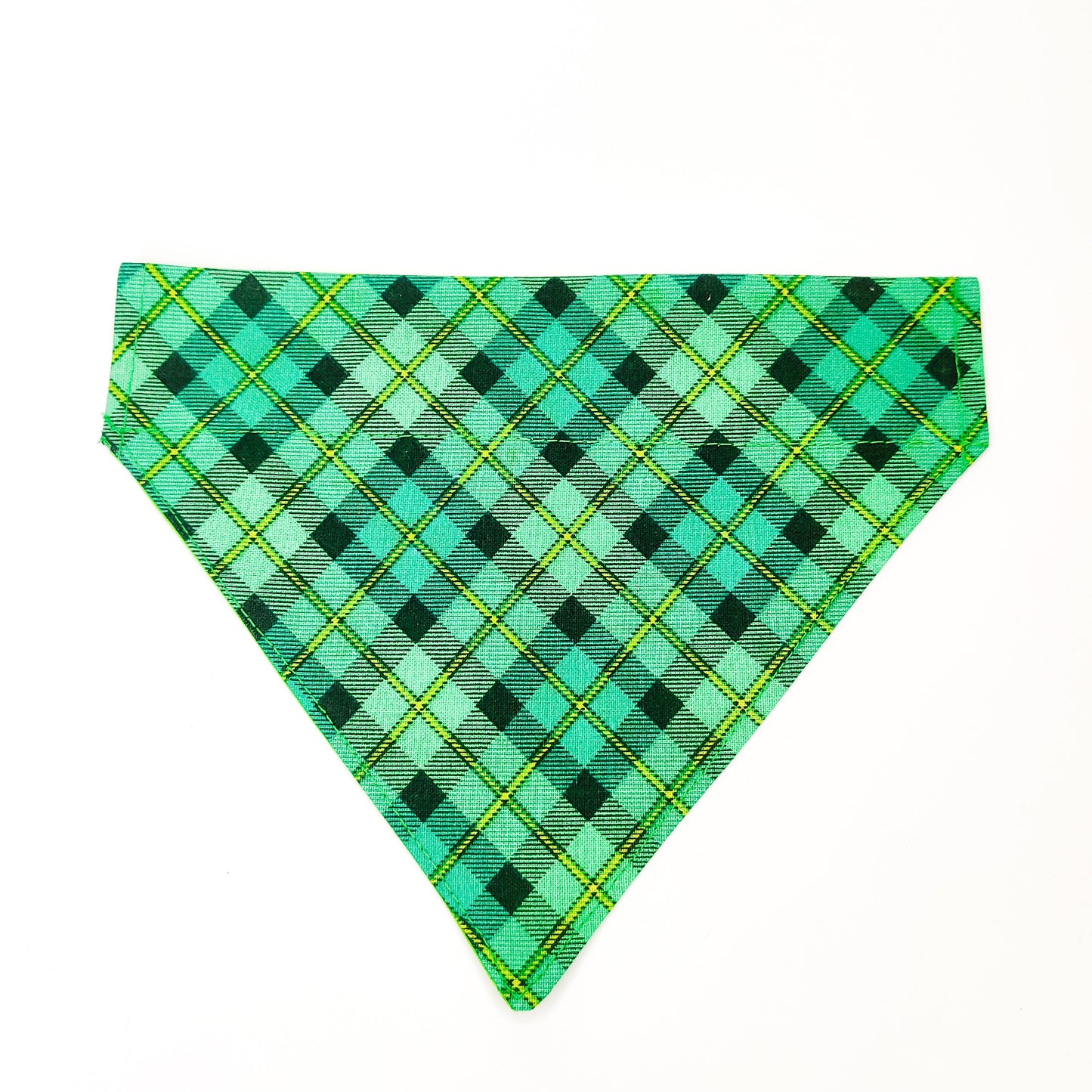 Paddy's Day Plaid Dog Bandana & Cat Bandana